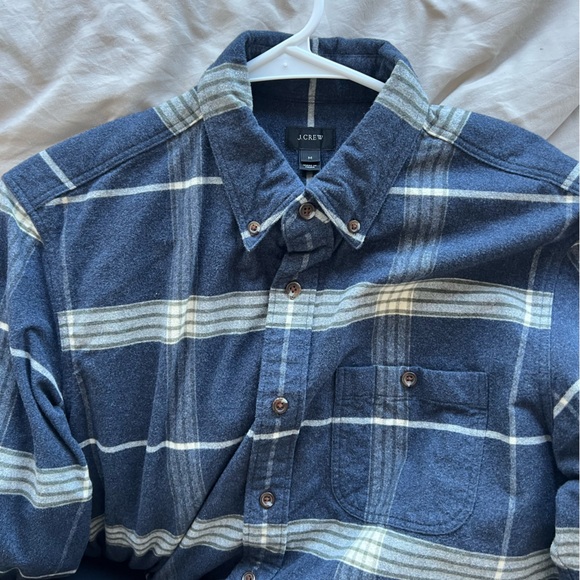 J Crew Elbow Patch Flannel - Picture 2 of 3